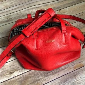 Kate Spade Saturday bright red crossbody satchel
